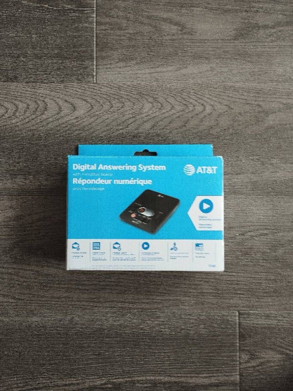 AT&T Digital Answering Machine with 60-Minute Record Time, Black